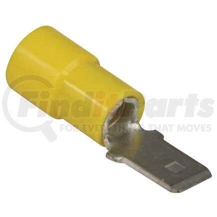 Tectran TYM-R Male Terminal - Yellow, 12-10 Wire Gauge, Vinyl, Quick Disconnect