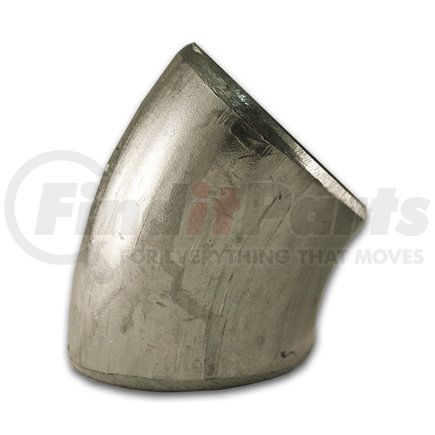 Allegheny Valve & Coupling T40591C.40 Bend: 4" 45° Aluminum Sch 40 Short Radius, Beveled Ends