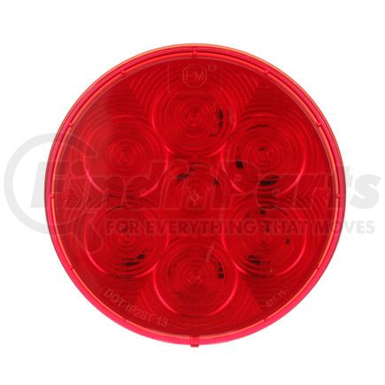 Peterson Lighting 826R-7 4" Round 7-LED Stop/Turn/Tail Light, Red, PL3 Connector, Grommet Mount