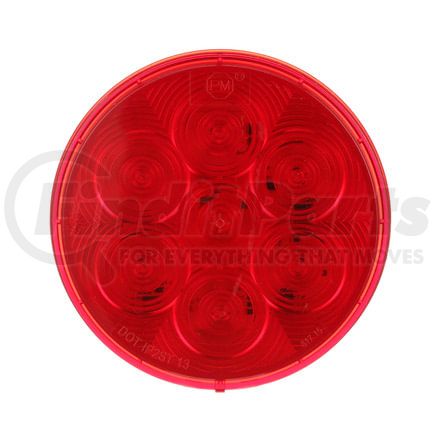 Peterson Lighting 826R-7 824R-7/826R-7 4" Round LED Stop, Turn and Tail Lights - Red Grommet Mount