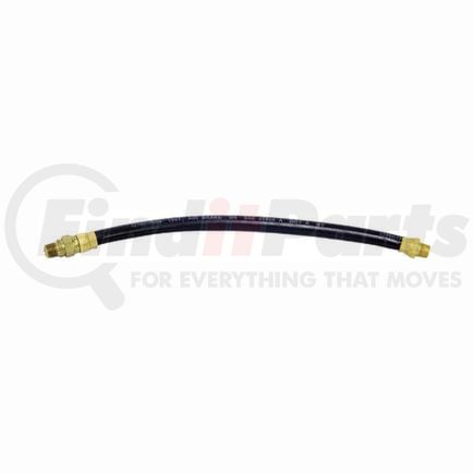 Tectran 16126 26" Single Swivel End Air Brake Hose Assembly, 3/8 in. Hose ID, 1/4" Ends