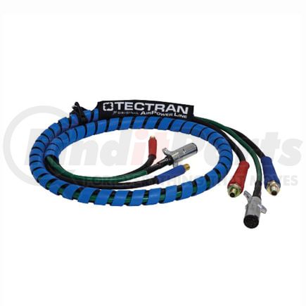Tectran 168107 ArticFlex AirPower Line - 10 ft., Black Spiral Wrap, 1/2" Thread Size
