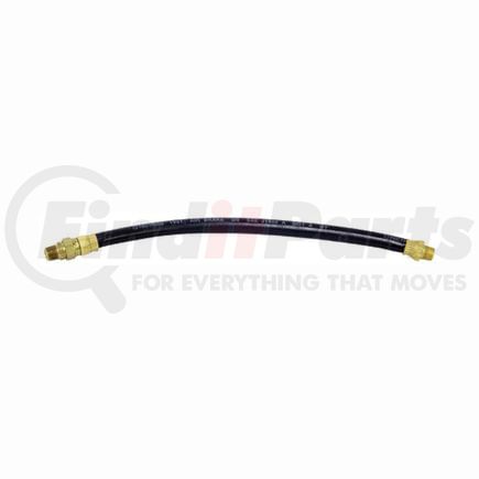 Tectran 18134 34" Single Swivel End Air Brake Hose Assembly, 1/2" Hose ID, 3/8" End Fittings