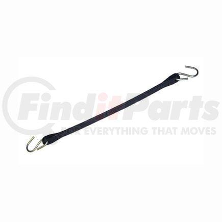 Tectran 20-1021E Tarp Strap - 21 inches, Platinum, EPDM Rubber, with Crimped S-Hook