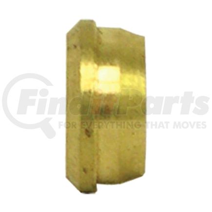 Tectran 260-4 Compression Fitting Sleeve - Brass, 1/4 inches Tube Size, In-Line