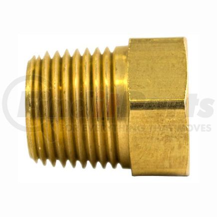 Tectran 47908 Inverted Flare Fitting - Brass, 1/4 in. Male Flare, 1/4 in. Female Flare