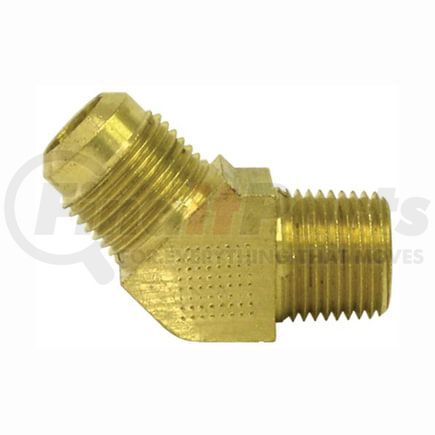 Tectran 54-4A Flare Fitting - Brass, 1/4 in. Tube Size, 1/8 in. Pipe Thread, 45 deg. Elbow