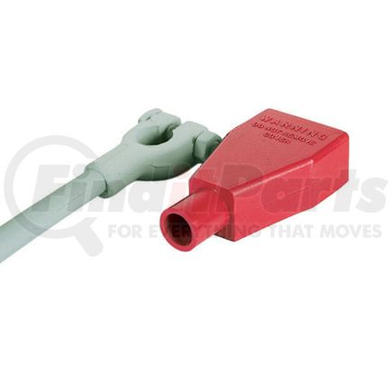 Tectran 55724R Battery Terminal Cover - Red, 1/0-2/0 Gauge, Straight Clamp, PVC