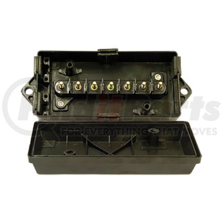 Tectran 667-70530 Junction Box - Black, 7-Way, 30 AMP, Heavy-Wall Design