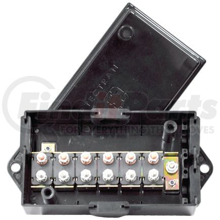 Tectran 667-70520 Junction Box - Black, 7-Way, 20 AMP, Heavy-Wall Design