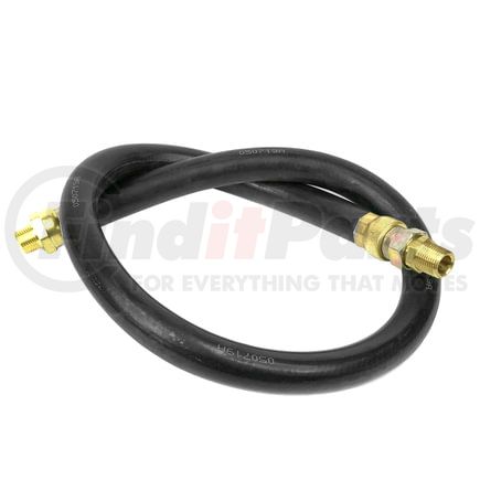 Tectran 21299 36" Single Swivel End Air Brake Hose Assembly, 1/2" Hose ID, 3/8" End Fittings