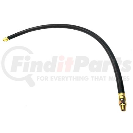 Tectran 21305 40" Single Swivel End Air Brake Hose Assembly, 1/2" Hose ID, 3/8" End Fittings