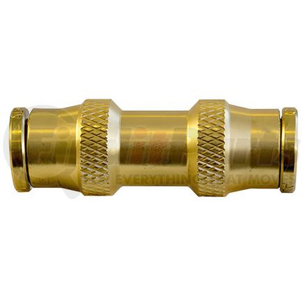 Tectran 87032 Air Brake Air Line Union - Brass, 3/4 inches Tube Size, Push-Lock