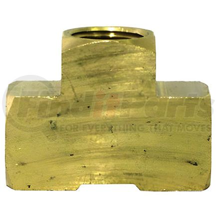 Tectran 88012 Air Brake Pipe Tee - Brass, 1/4 inches Pipe Thread, Extruded