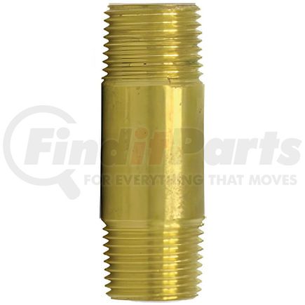 Tectran 88109 Air Brake Pipe Nipple - Brass, 1/4 in. Pipe Thread, 2-1/2 in. Long Nipple