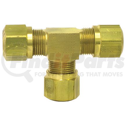 Tectran 85024 Air Brake Air Line Union - Brass, 1/4 in. Tube Size