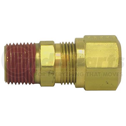 Tectran 85047 DOT Male Ferrule Connector Fitting for Nylon Tubing, 3/4" Tube Size, 1/2" Pipe Thread