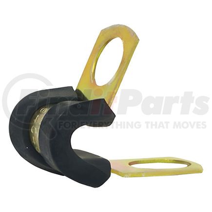 Tectran 46037 Rubber Covered Tube Clamp, 1/2" Width, 1/2" Clamping Diameter, 1/4" Mounting Hole