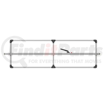 Tramec Sloan 080-01232 Cargo Bar - SL-30 Series, E-Track Ends, Attached 3 Crossmember Hoop-Mill Aluminum