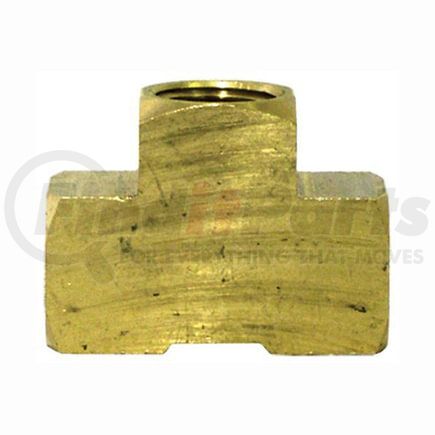 Tectran 101-E Air Brake Pipe Tee - Brass, 3/4 inches Pipe Thread, Extruded