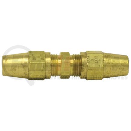 Tectran 1162-4 Air Brake Air Line Union - Brass, 1/4 inches Tube Size