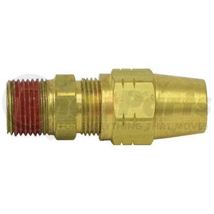 Tectran 1168-8E DOT Male Connector Fitting for Copper Tubing, 1/2" Tube Size, 3/4" Pipe Thread