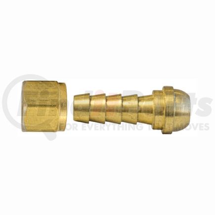 Tectran 130-4B Air Tool Hose Barb - Brass, 1/4 in. Tube O.D, 1/4 in. Pipe Thread