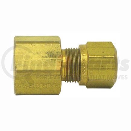 Tectran 1366-6A DOT Female Ferrule Connector Fitting for Nylon Tubing, 3/8" Tube Size, 1/8", Pipe Thread