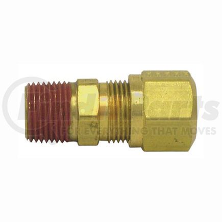 Tectran 1368-4A DOT Male Ferrule Connector Fitting for Nylon Tubing, 1/4" Tube Size, 1/8" Pipe Thread