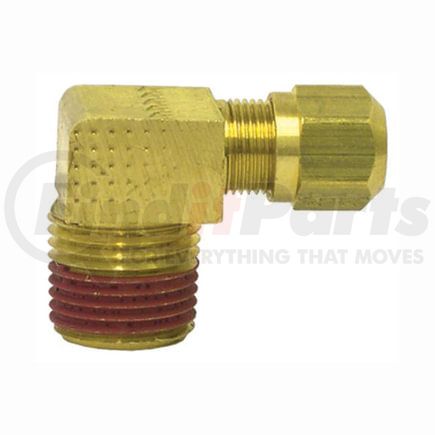 Tectran 1369-10E DOT 90-Deg Male Elbow Ferrule Fitting, 5/8" Tube Size, 3/4" Pipe Thread Size