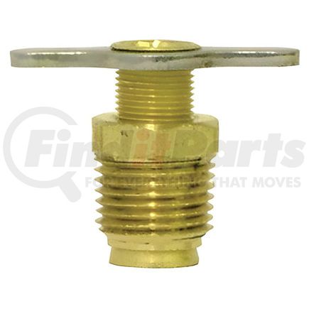 Tectran 90072 Air Brake Air Shut-Off Petcock - Brass, 1/8 in. Pipe Thread, External Seat