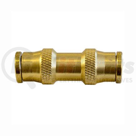 Tectran PL1362-10 Air Brake Air Line Union - Brass, 5/8 inches Tube Size, Push-Lock