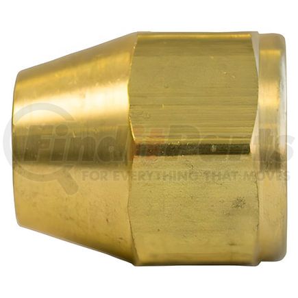 Tectran 41S-2 SAE 45 Deg Flared Brass Fitting Nut, 1/8" Tube Outside Diameter