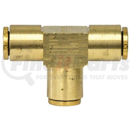 Tectran PL1364-4 Air Brake Air Line Union - Brass, 1/4 in. Tube Size