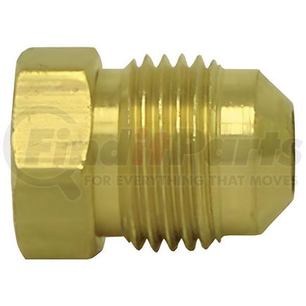 Tectran 89366 Flare Fitting - Brass, 1/2 inches Tube Size, Seal Plug