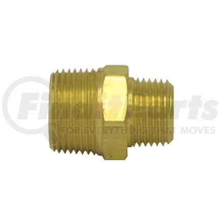 Tectran 88187 Air Brake Reduction Nipple - Brass, 1/2 in. Pipe Thread A, 1/2 in. Pipe Thread B