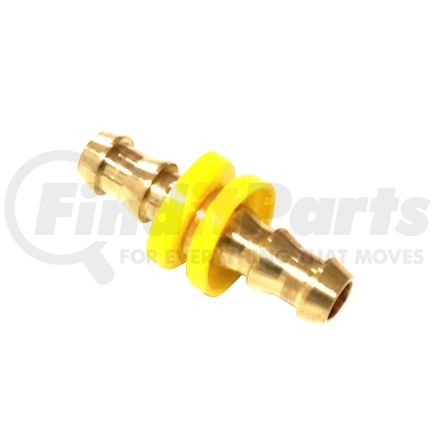 Tectran 89414 Air Brake Air Line Fitting - Brass, 3/8 inches Hose I.D, Splicer