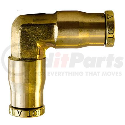 Tectran PL1365-10 Air Brake Air Line Union - Brass, 5/8 in. Tube Size, Push-Lock