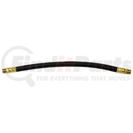 Tectran 651666 3/8" Air Brake Chamber Hose Assembly, 16 in. Long, with 3/8" Dual LifeSwivel Fittings