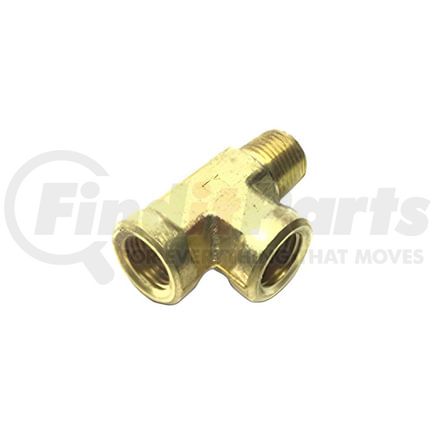 Tectran 88058 Air Brake Air Line Tee - Brass, 1/8 inches Pipe Thread, Forged