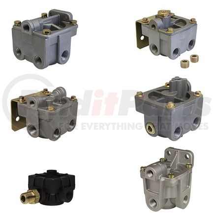 Tectran TV28510 Air Brake Relay Valve - Model MD, 5.5 psi, (2) 3/8 Horizontal Delivery Ports