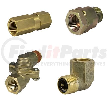 Tectran TV800372 Air Brake Single Check Valve - Type 1 (Female/Male), 1/2 in. NPT Port