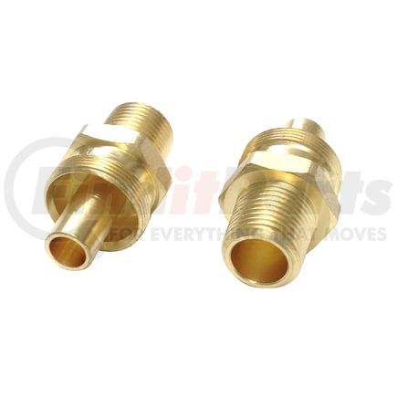 Tectran 84021 Air Brake Air Line Fitting - Brass, Body, 1/2 in. Hose I.D, 1/2in. Thread