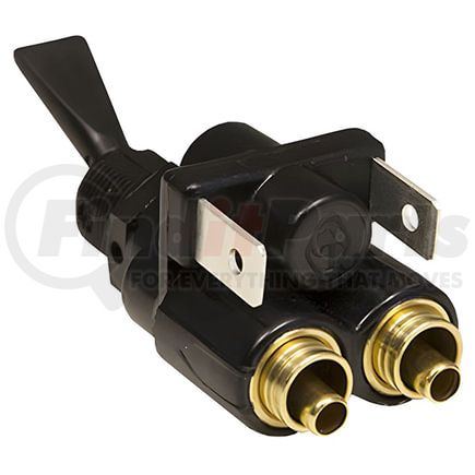 Tectran 14614 Air Brake Toggle Control Valve - 3-Way, Blade Type, Air-Electric 1/4 In. Blade