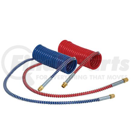 Tectran 20099 Industry Grade Red and Blue Aircoil, 20 ft., 12" x 12" Leads, with Brass LIFESwivel Fittings