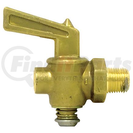 Tectran 90036 Air Brake Air Shut-Off Petcock - Brass, 1/4 in. Pipe Thread, Drain Cock