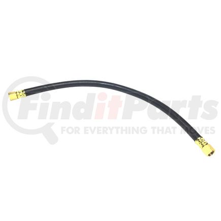 Tectran 21977 1/2" Air Brake Chamber Hose, 28 in. Long, with 1/2" 45-Deg Flare Dual Swivel Fittings