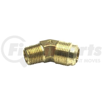 Tectran 89897 Flare Fitting - Brass, 3/4 in. Tube Size, 1/2 in. Pipe Thread, 45 deg. Elbow