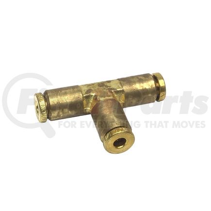 Tectran 87038 Air Brake Air Line Union - Brass, 1/8 in. Tube Size, Push-Lock