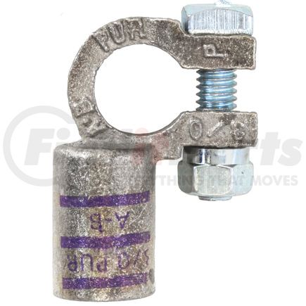 Tectran 5016-3/0P Battery Terminal - 3/0 Gauge, Purple, Positive, Right Elbow, Cast Copper